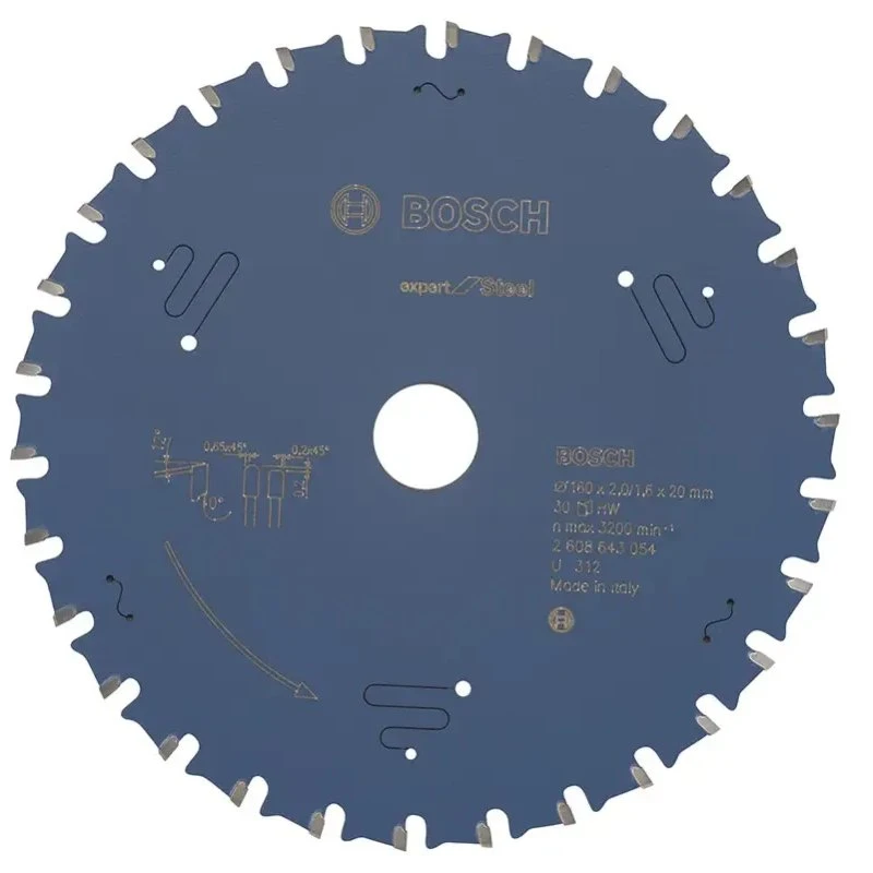 Bosch Rundsavsklinge Exp Steel 160x20mm 30t