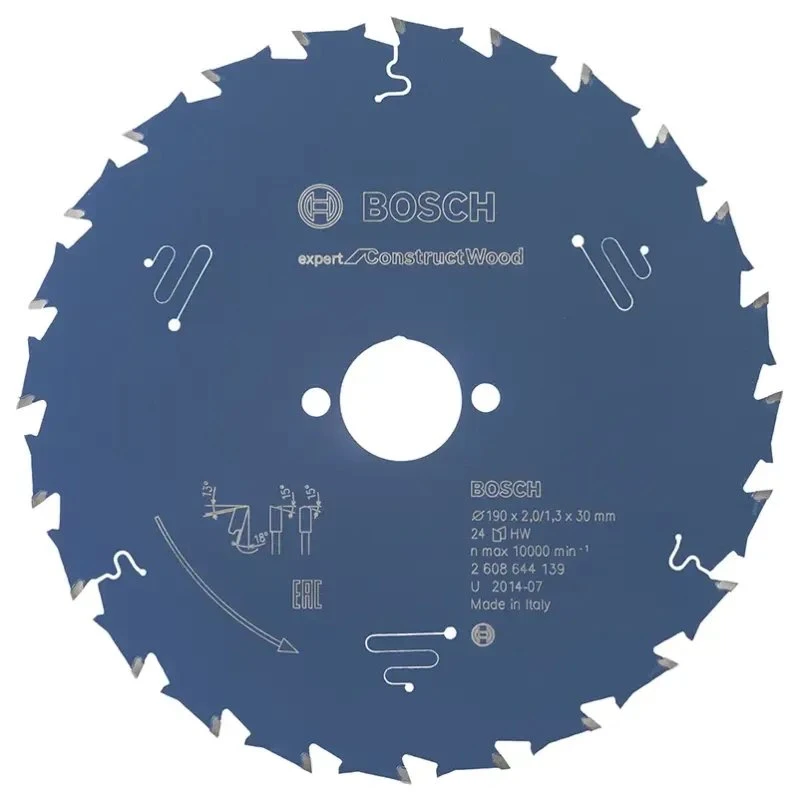 Bosch Rundsavsklinge 190x30x2mm 24T Exp Constructwo