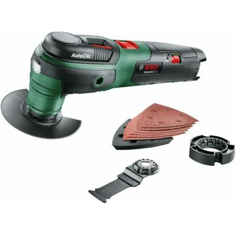 Bosch UniversalMulti 12 V Multiværktøj med LED og tilbehør