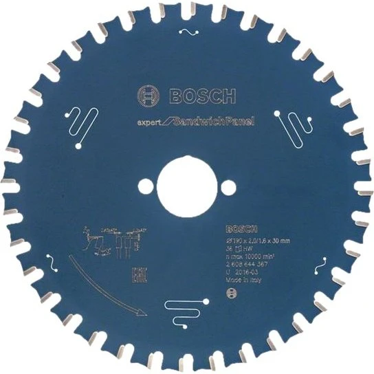 Bosch Expert Rundsavsklinge 190 mm 36 tænder for sandwichpanel