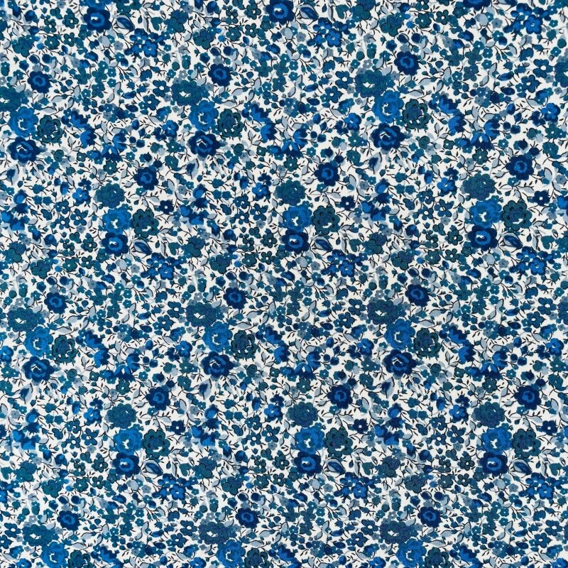 Liberty Fabrics Tana Lawn Emma & Georgina – blå på blå