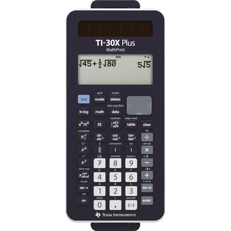 Texas Instruments TI-30X Plus MathPrint Videnskabelig Lomme Regnemaskine, Sort