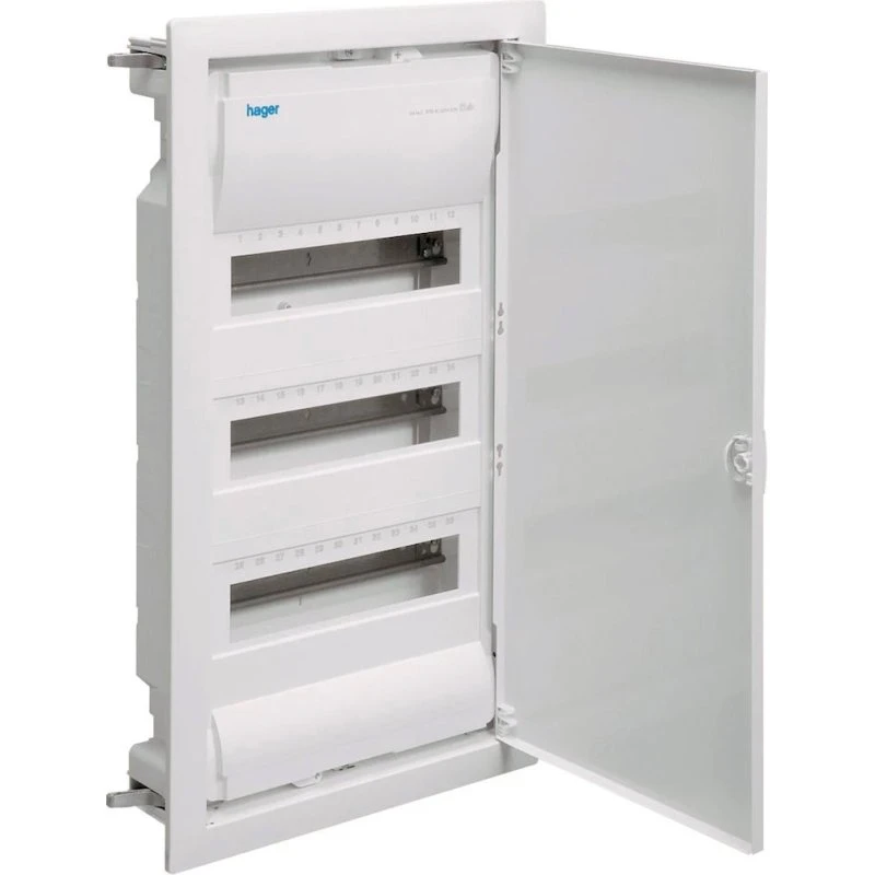 Hager Volta Gruppetavle 3R 36M, RAL 9010