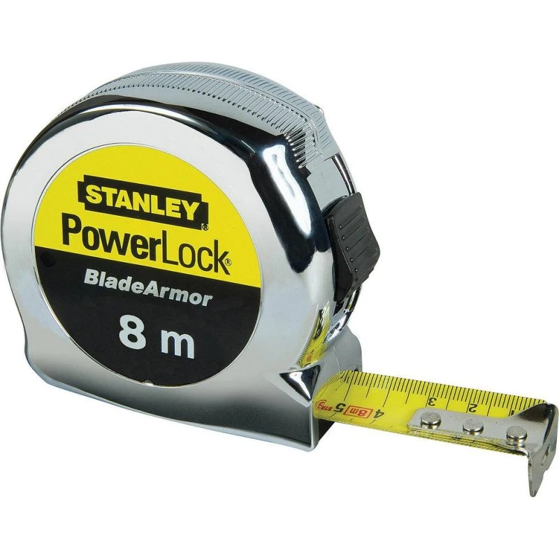 Stanley Powerlock Målebånd 8 m x 25 mm med BladeArmor