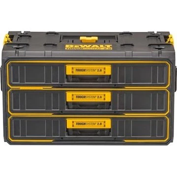 DeWALT TOUGHSYSTEM 2.0 Værktøjskasse 3 skuffer 25 l ABS