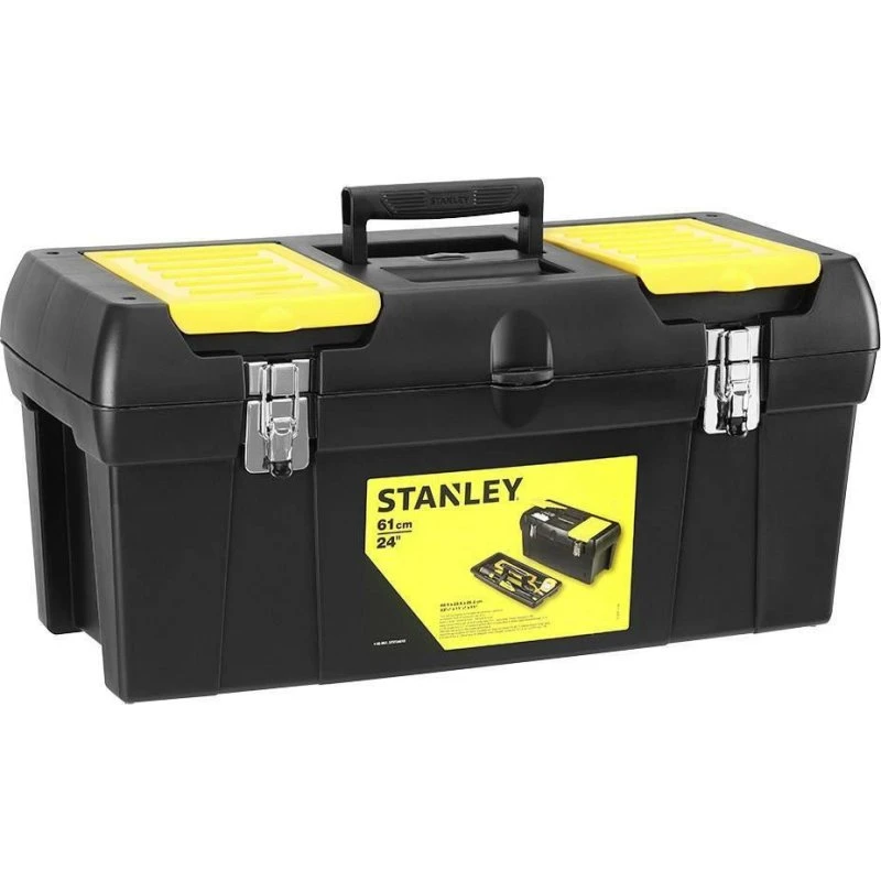 Stanley Værktøjskasse 22L, Sort/Gul, Max 28kg