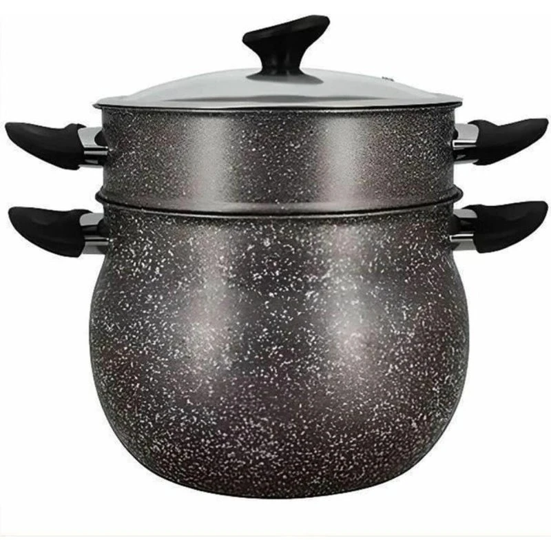 Menastyl Dampkoger 9 L, grå aluminium