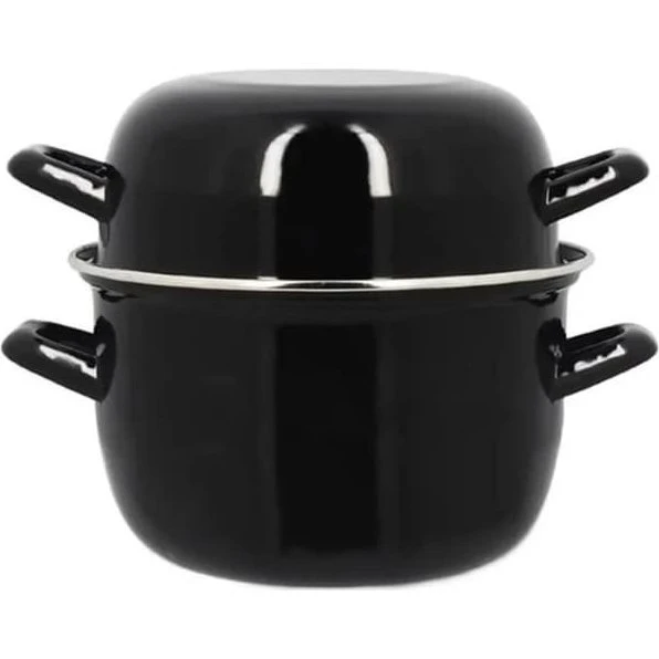 THEKITCHENETTE Musselpanna 2,7 L, Sort, Emaljeret Stål, Induktion