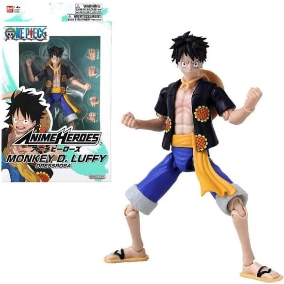 Bandai Anime Heroes Luffy (Dressrosa) 17 cm