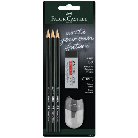 Faber-Castell Eksamenssæt 3x HB grafitblyanter