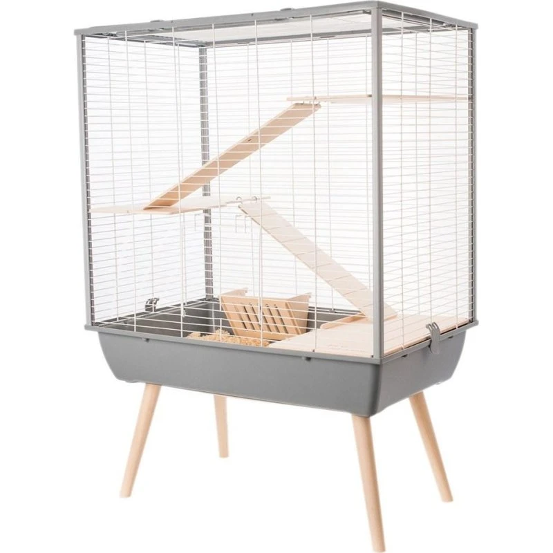 ZOLUX Neo Cozy Large H80 grå gnaverbur