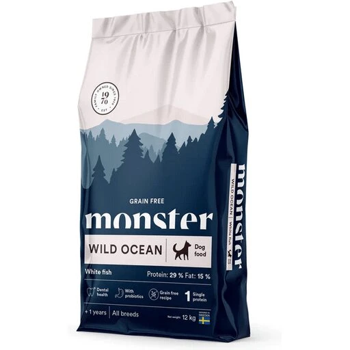 Monster Grain Free Wild Ocean hundefoder 12 kg