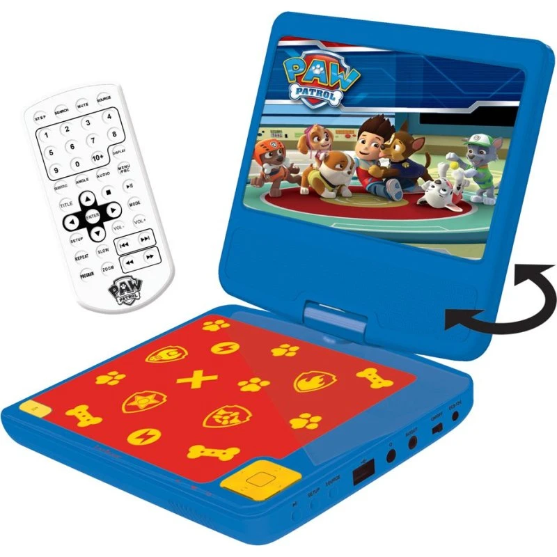 Lexibook Paw Patrol 7" Bærbar DVD-Afspiller med Parental Controls