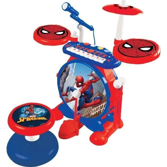 Lexibook Spiderman - Elektronisk trommesæt med keyboard og mikrofon