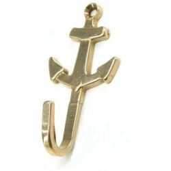 Marineworld Knage anker i poleret messing 32x67 mm
