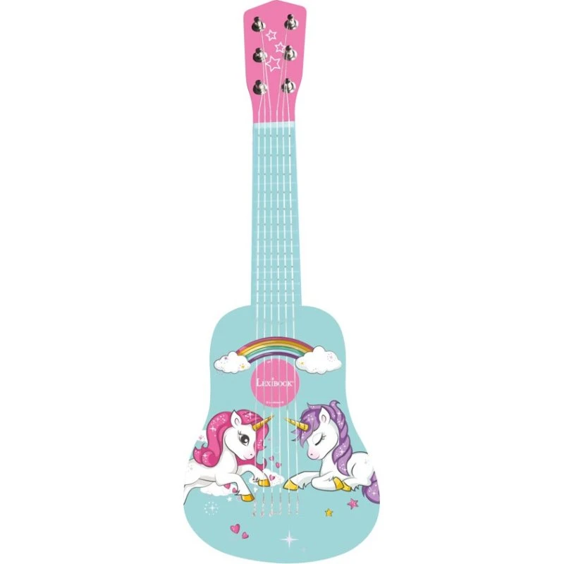 Lexibook My First Enhjørning Guitar i Træ, Blå, 3+ år