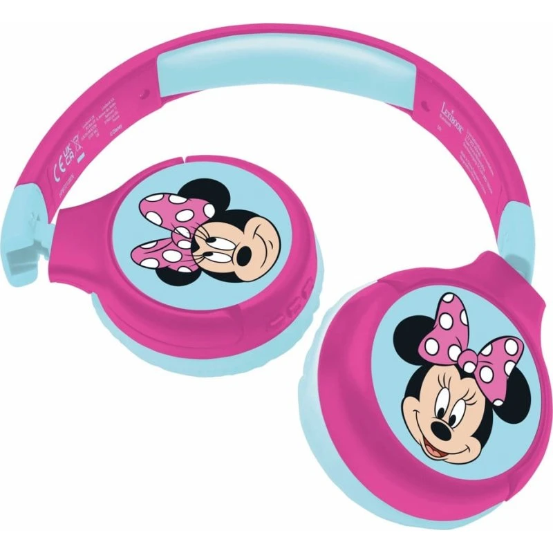 Lexibook HPBT010MN Børnehovedtelefoner, Bluetooth, Minnie Mouse