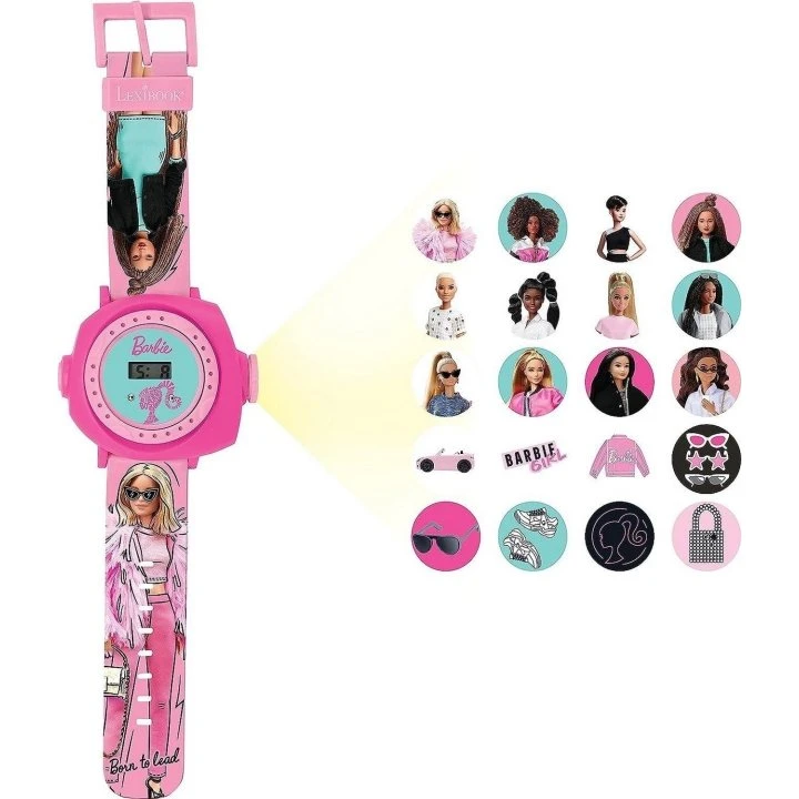 Lexibook Barbie Digitalt Projektionsur DMW050BB – Lyserødt, 20 Billeder