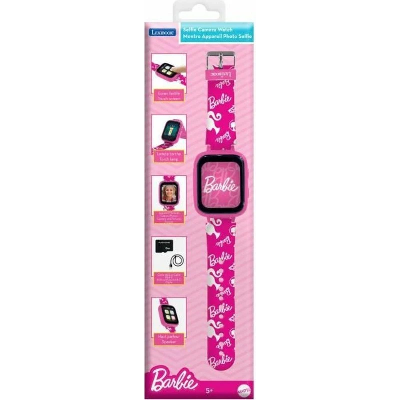 Lexibook Barbie Smartwatch, Pink, 8GB, Touchskærm & Kamera