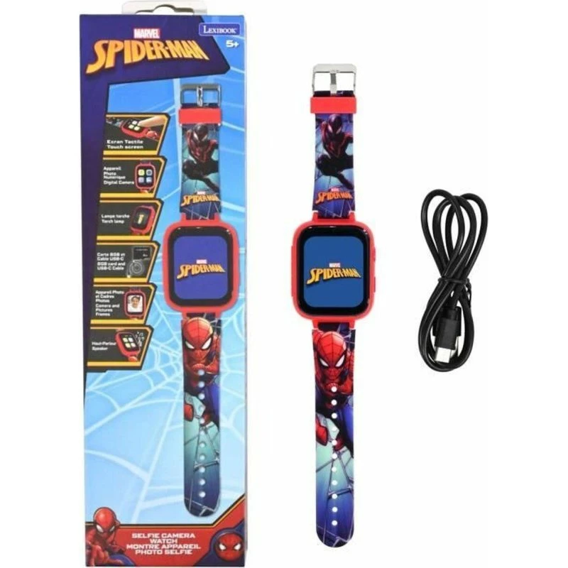 Lexibook Spider-Man Smartwatch med kamera, 8GB, blå
