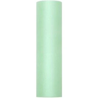 Tyl Mintgrøn 15 cm x 9 m – Polyester dekoration