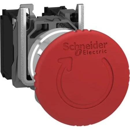 Schneider Electric Nødstop Ø40 Rød Tryk/Drej 1NC/NO