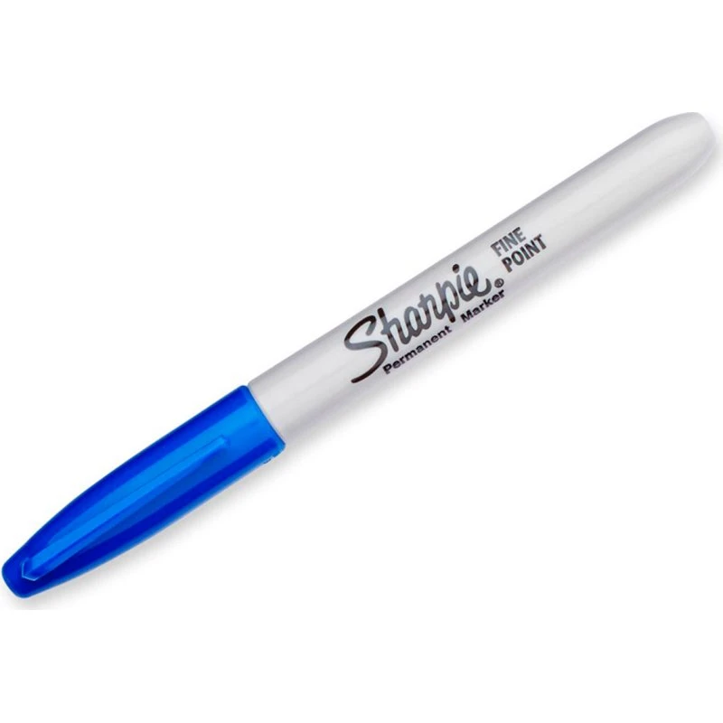 Sharpie Permanent Markers Fin Spids Blå 12 stk