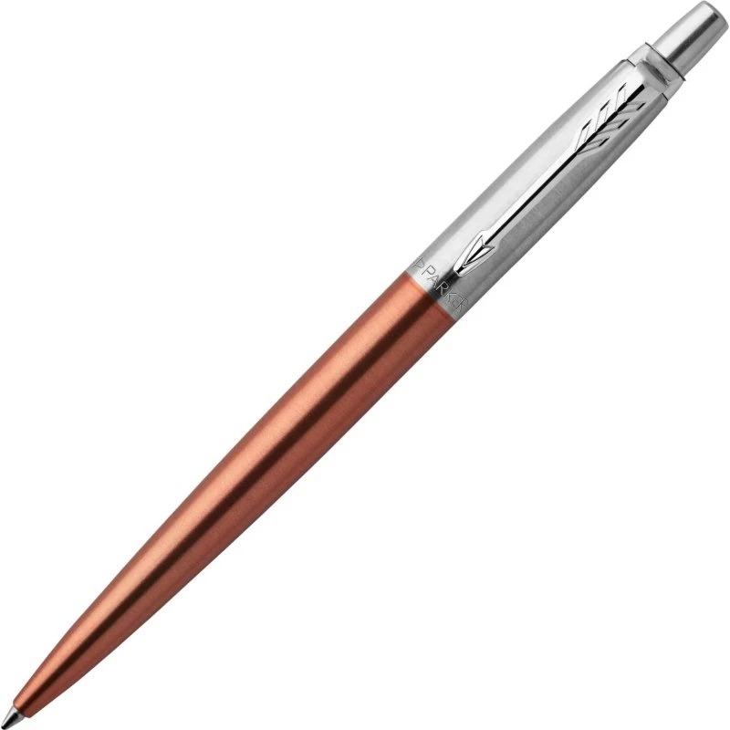 Parker Jotter Kuglepen, Chelsea Orange, Medium Spids, Blå Blæk