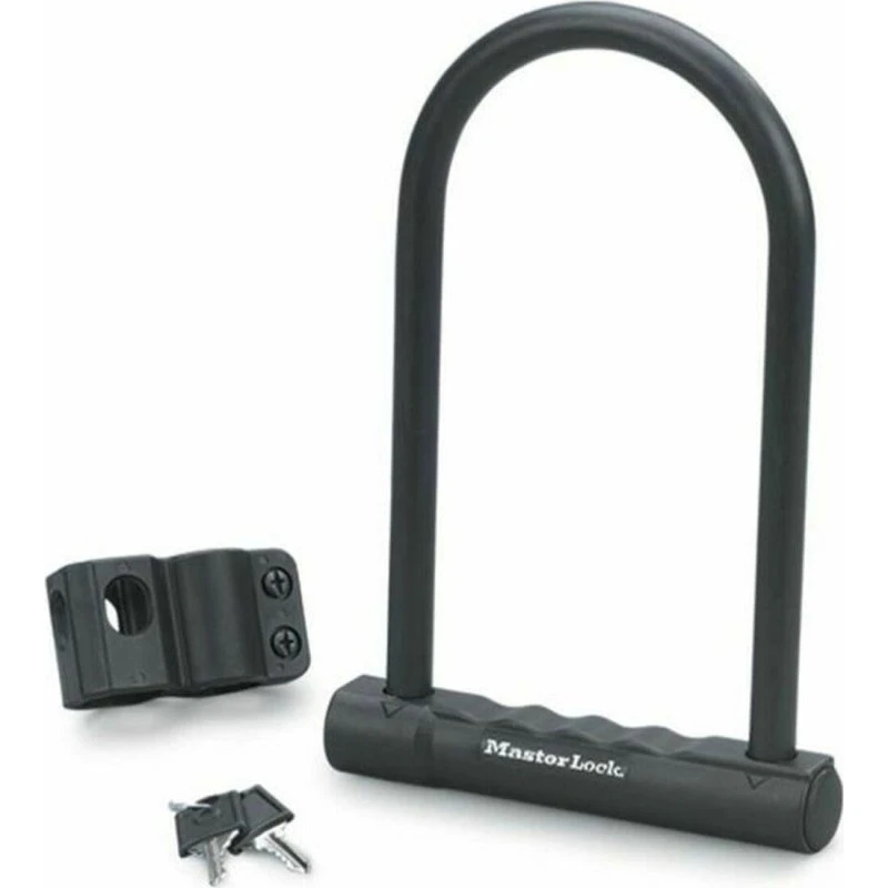 Master Lock 8170EURDPRO Cykellås 20 cm, sort, med nøgle