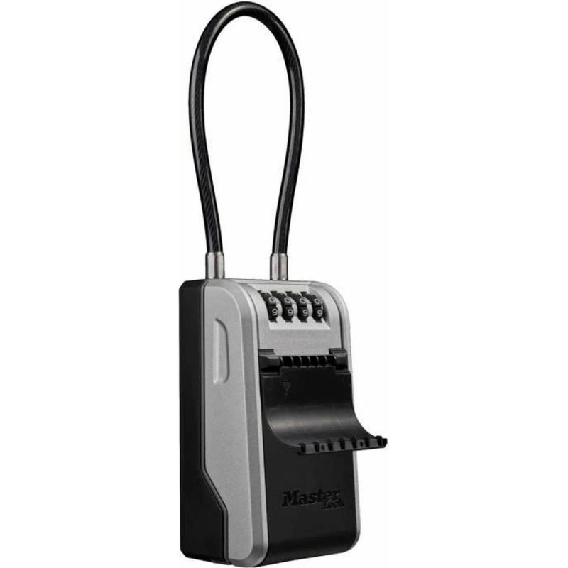 Master Lock Nøgleskab med kodelås, 19,6 x 7,6 x 5,6 cm, aluminium, sort
