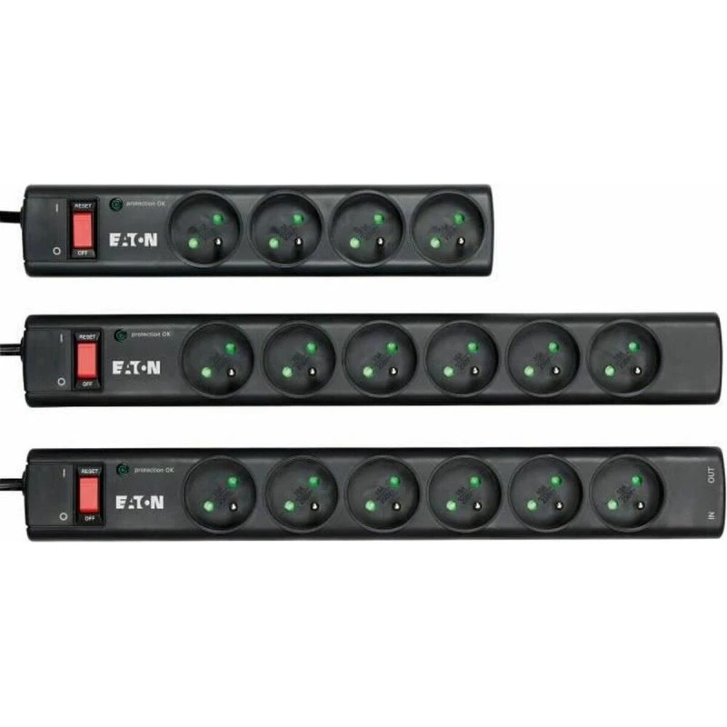 Eaton PS4F Overspændingsbeskytter 4 udtag, sort