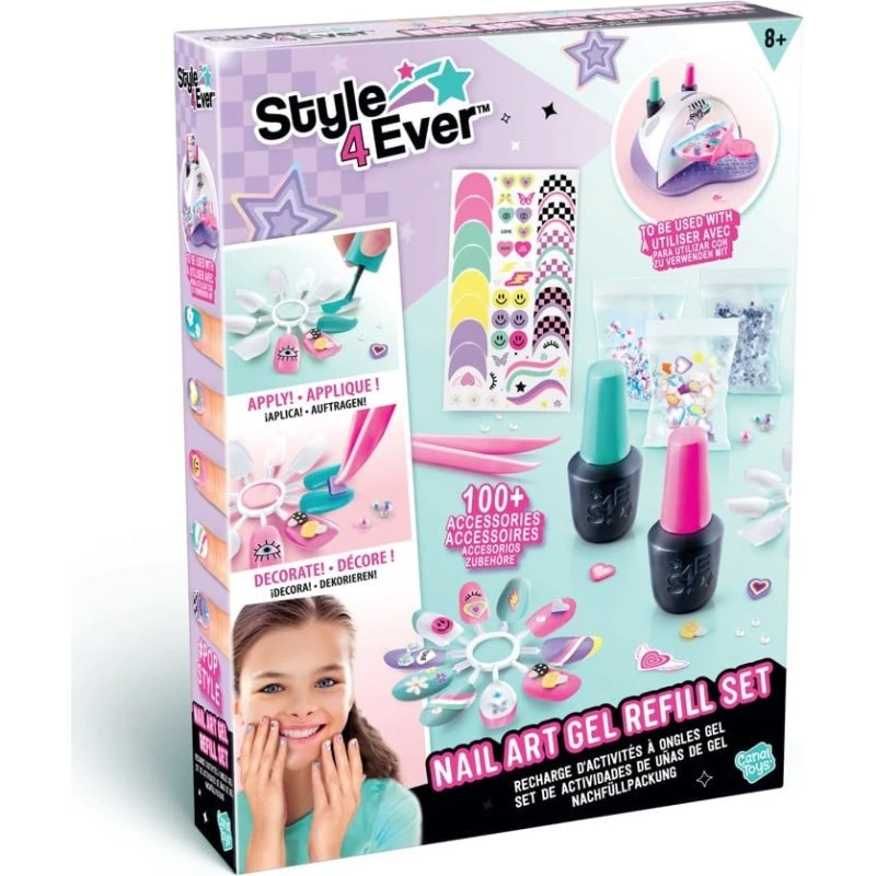 Style 4 Ever Nail Art Gel Refill Kit – 8+ år