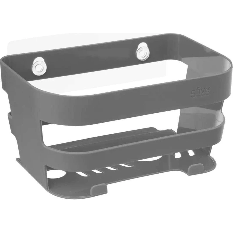 Brusehylde med sugeprop – Grå plast – 22,5 x 12 x 15,5 cm