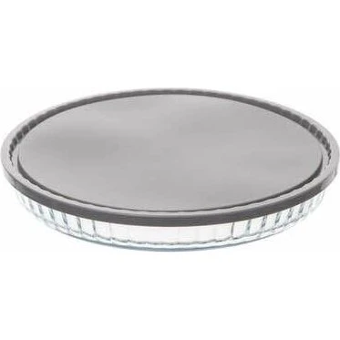 Glastærteform med låg 27 cm