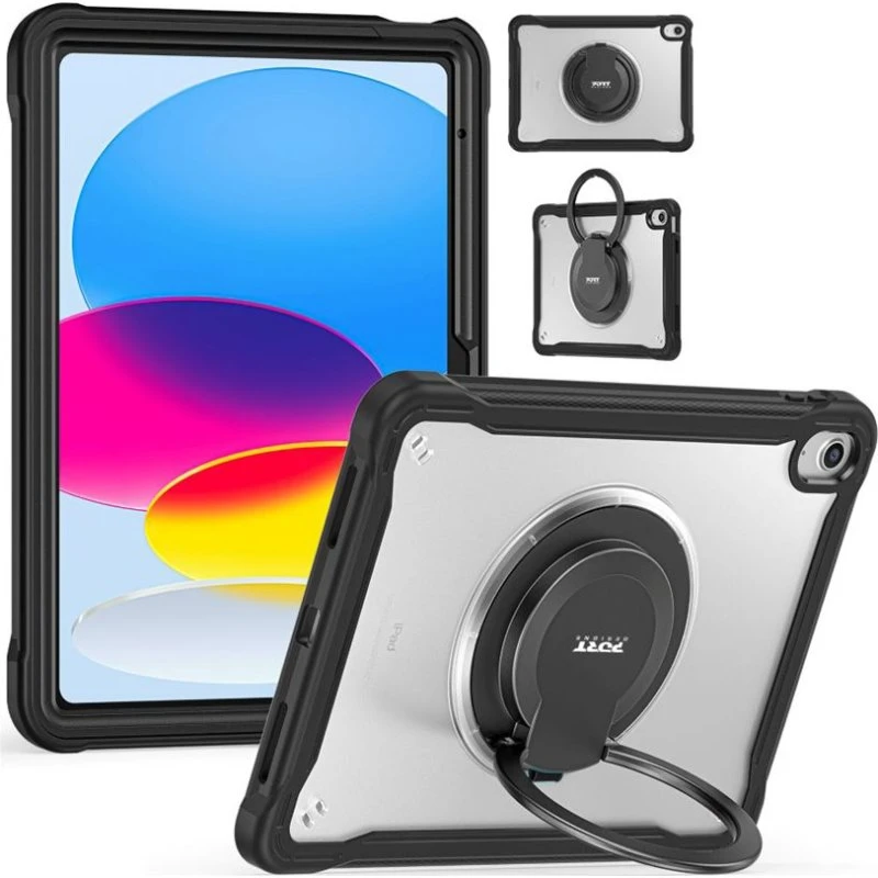 Port Designs Pro 360 Cover, Sort/Transparent til iPad 10.9" (10. generation)