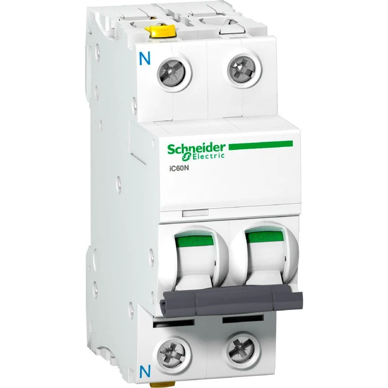 Schneider Electric Acti9 iC60N 1P+N 6A C-karakteristik 6/10kA 36mm
