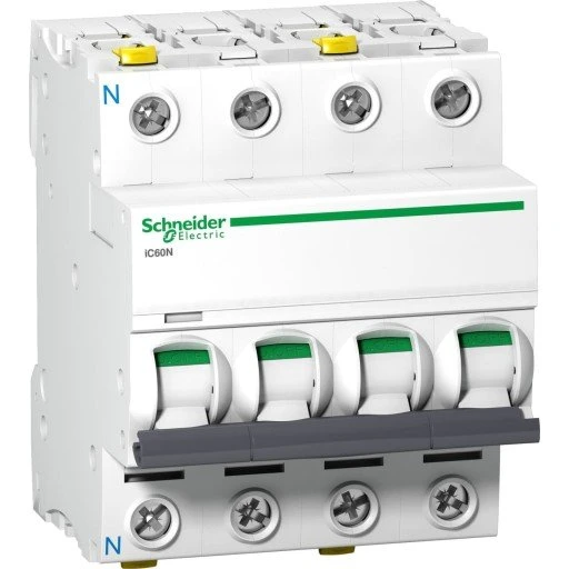 Schneider Acti9 iC60N 3P+N 13A Hvid Automatsikring