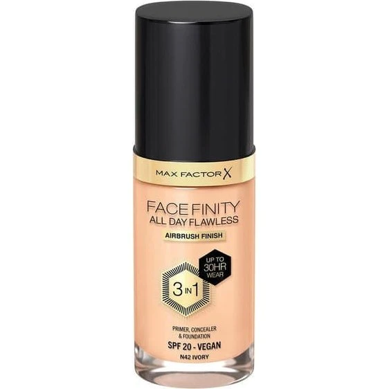 Max Factor Facefinity All Day Flawless 3-in-1 Foundation N42 Ivory 30 ml