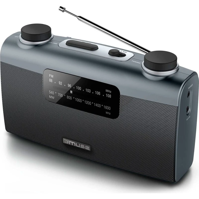 Muse M-058R Transportabel Radio Grå (FM/AM)