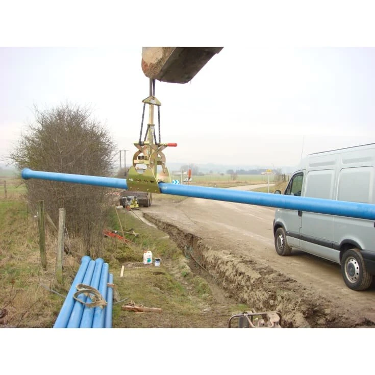 Probst rørtang til små rør 8–40 cm, 400 kg, slank konstruktion