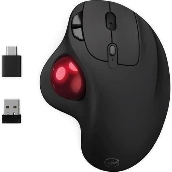 Mobility Lab ML313276 Trådløs Trackball-Mus, Svart