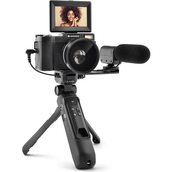 Agfa Realishot VLG4K-DIG 24MP 4K Vlogging Kamera med 16x Digital Zoom - Sort