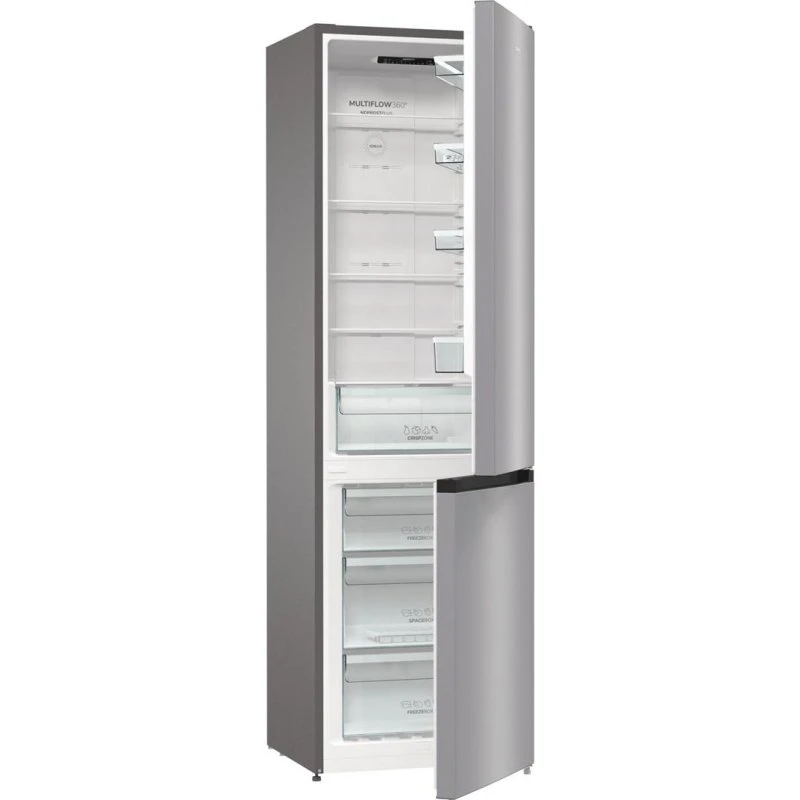 Gorenje NRK6202ES4 331 l Fritstående Kølefryseskab, Grå
