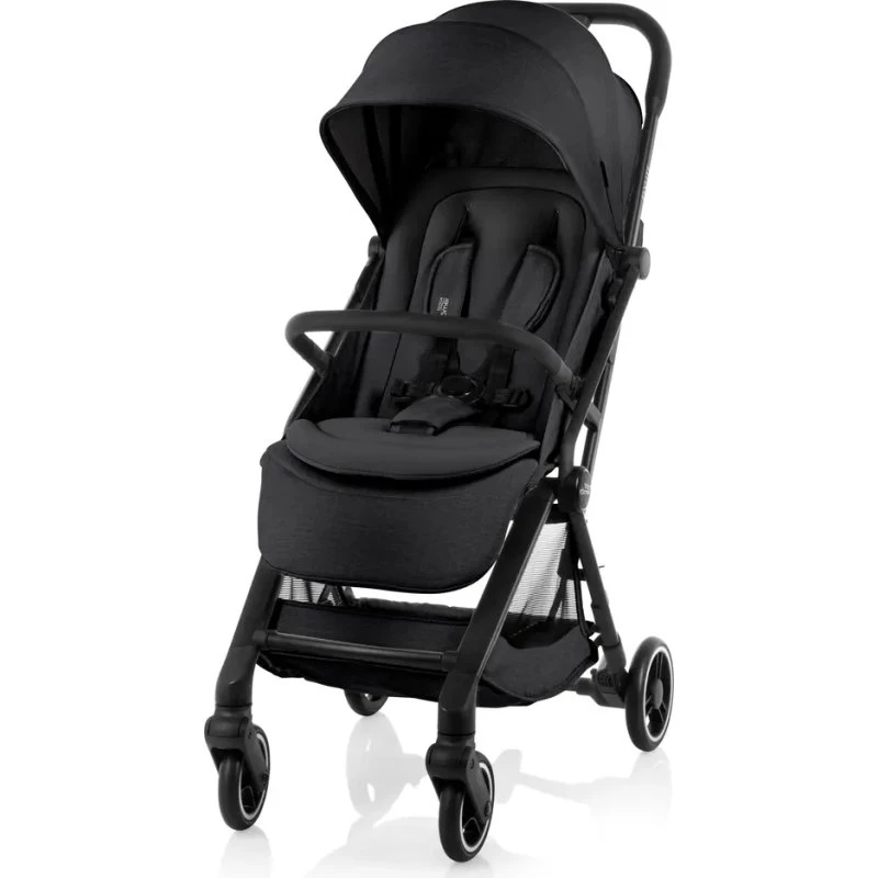 Britax Römer Flylite Klapvogn - Carbon Sort, Max 22kg, UPF50+