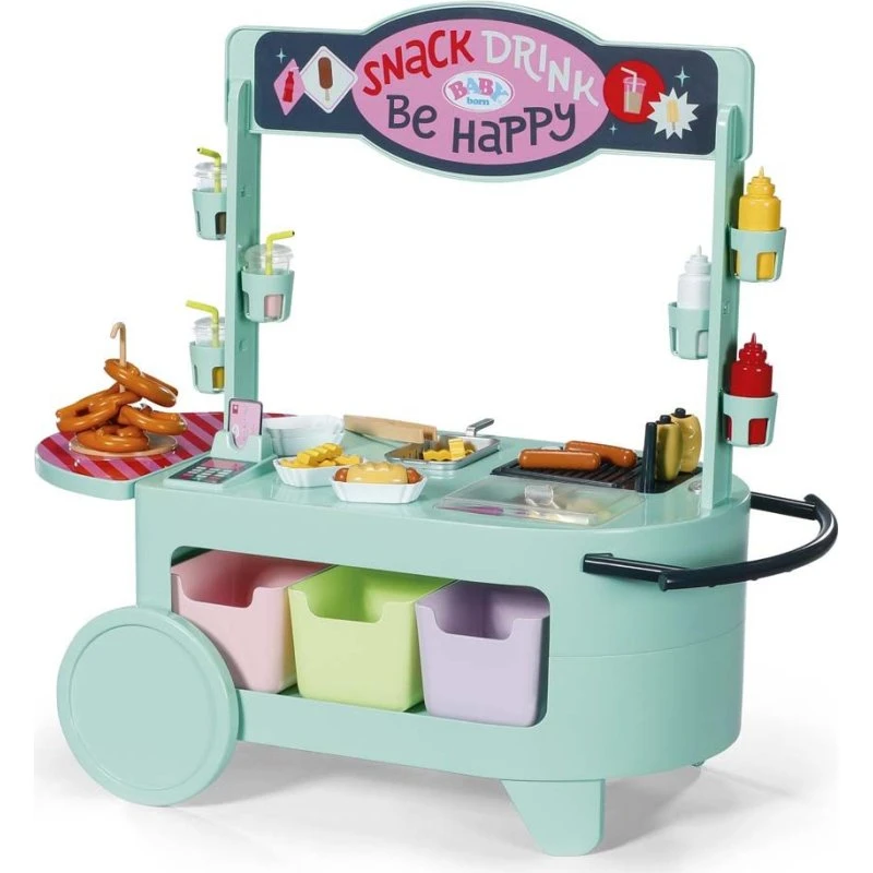 Baby Born Snack Shop – 25 fastfood-lækkerier