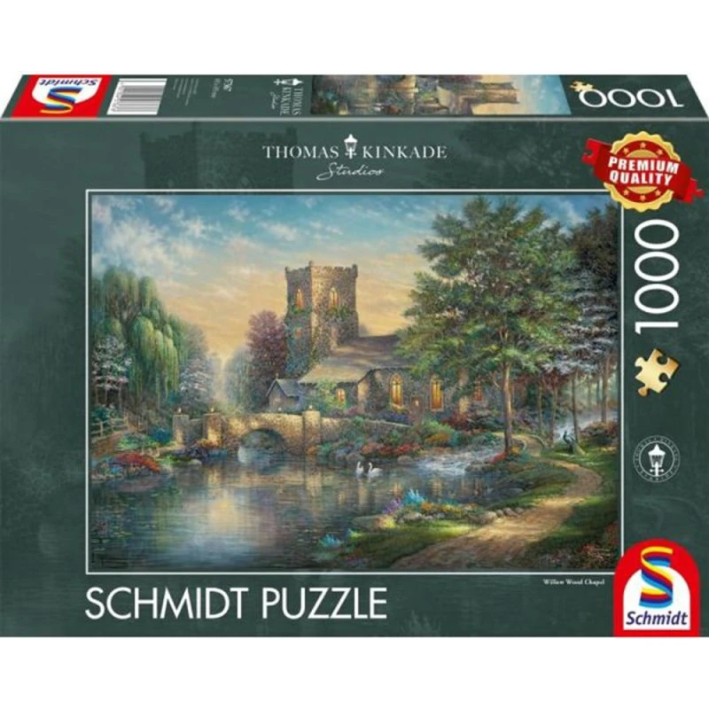 Schmidt Puzzles 1000 Brikker – Willow Wood Chapel