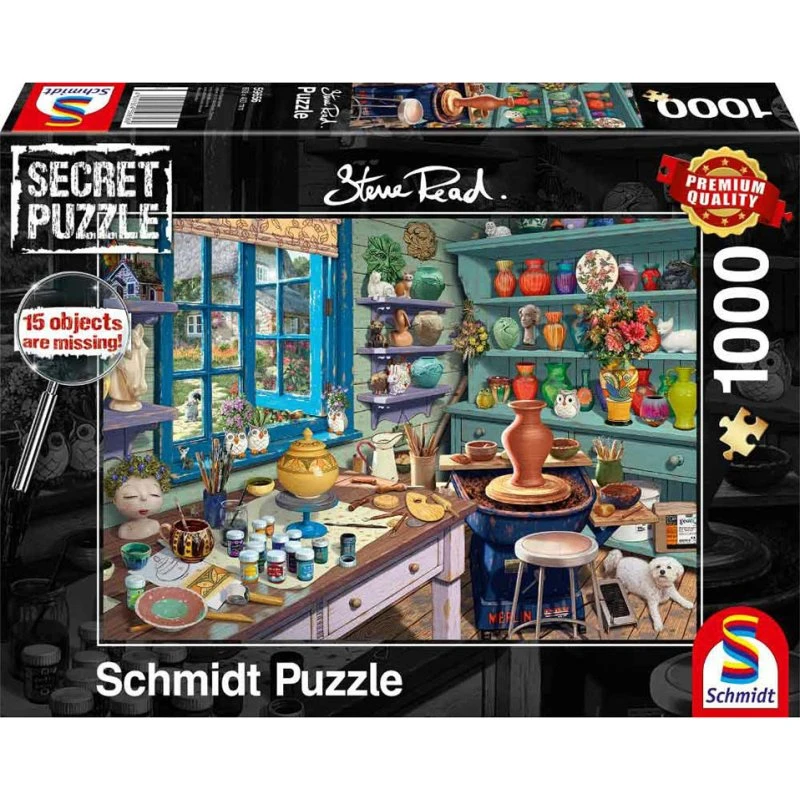 Schmidt Puzzle - Secret - Artist Studio (1000 stk)