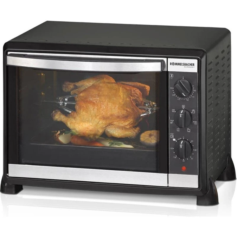 Rommelsbacher BG 1550 Mini-bageovn, 30L, 1550W, Sort