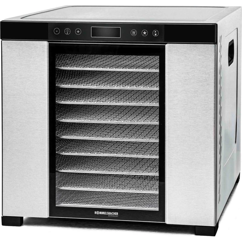 Rommelsbacher DA1050 Dehydrator 1000W, rustfrit stål, sort