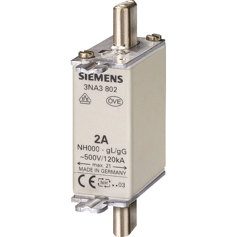 Siemens NH000 80A GL/GG 500V NH-sikring